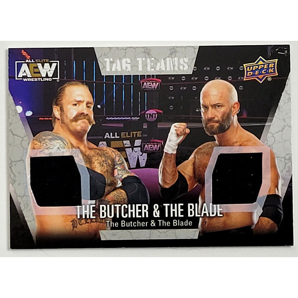 2021 UPPER DECK AEW - THE BUTCHER & THE BLADE TAG TEAMS DUAL RELIC